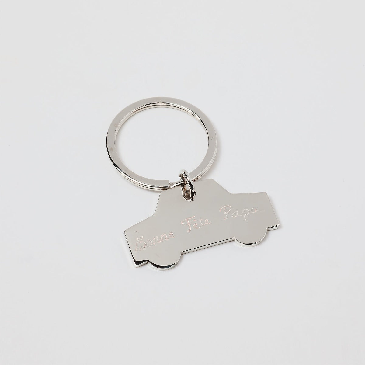 Porte-clés acier voiture