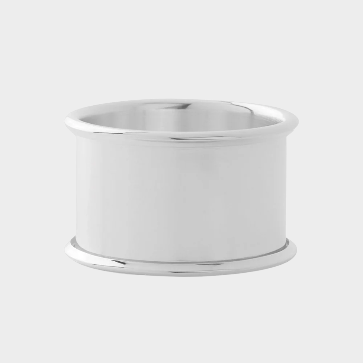 Rond de serviette "Ourlé" métal argenté