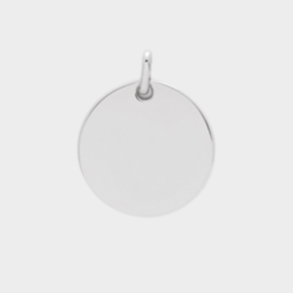 Rond plat 2 cm argent massif