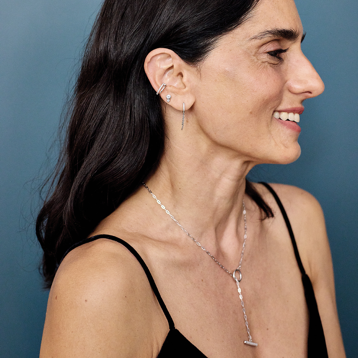 Boucles d'oreilles purity Flamme argent