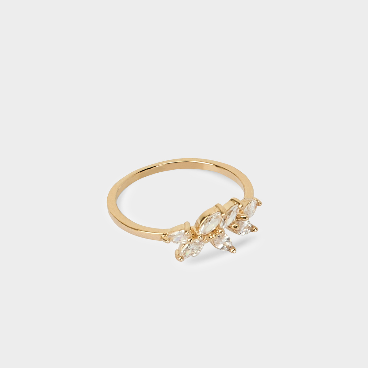Bague Pétales plaqué or