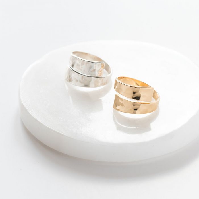 Bague Toi et Moi plaqué or