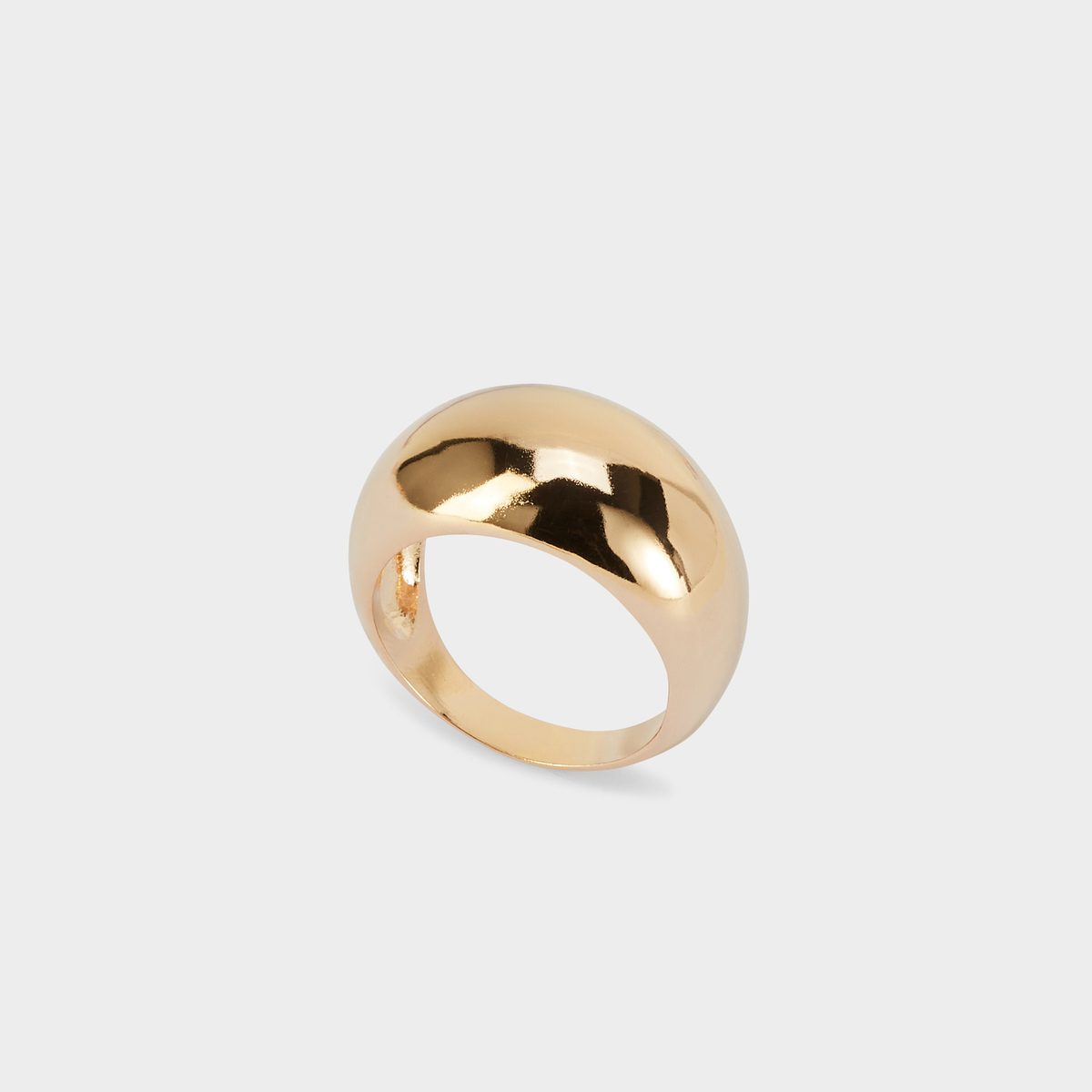 Bague Dôme plaqué or