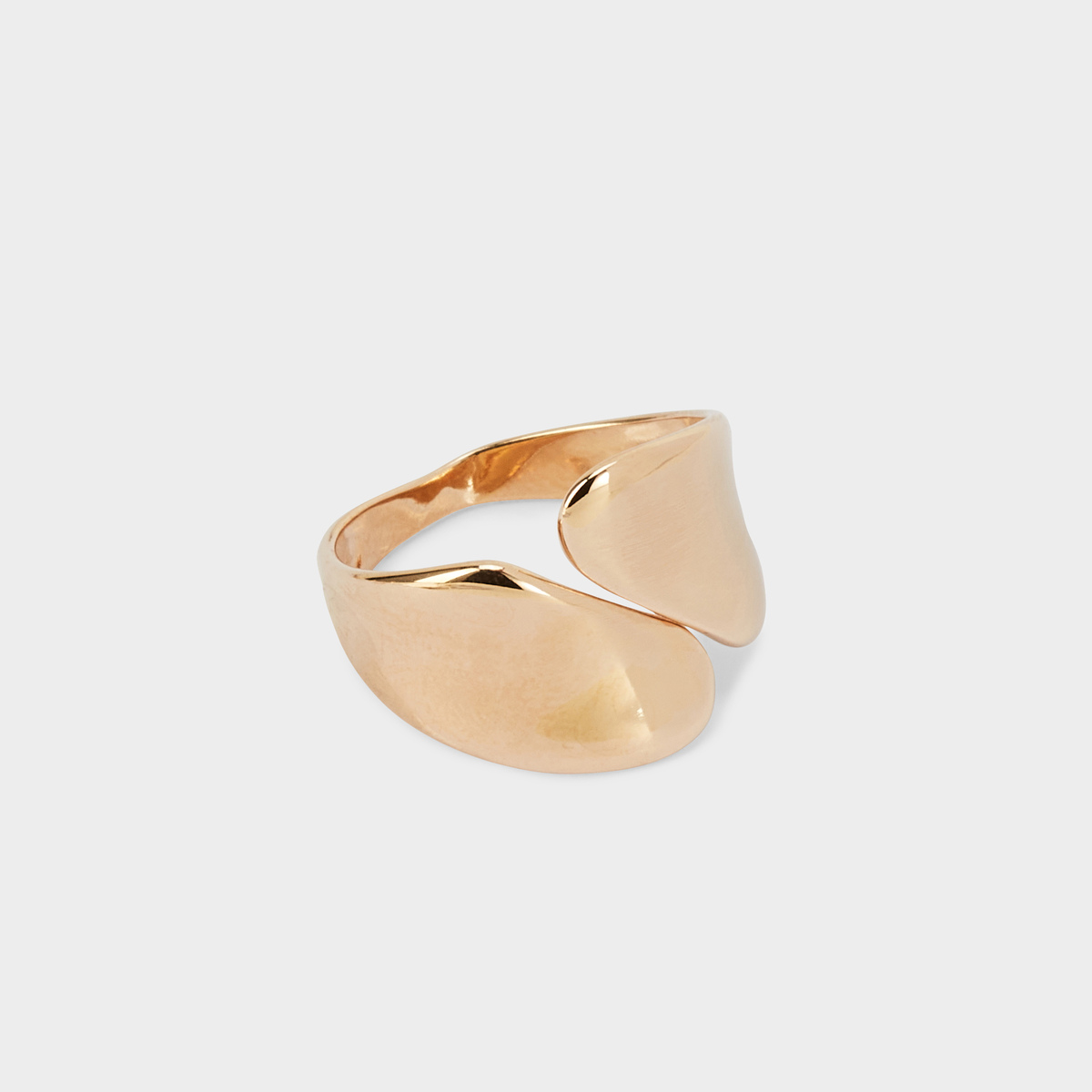 Bague Enlacée ajustable plaqué or