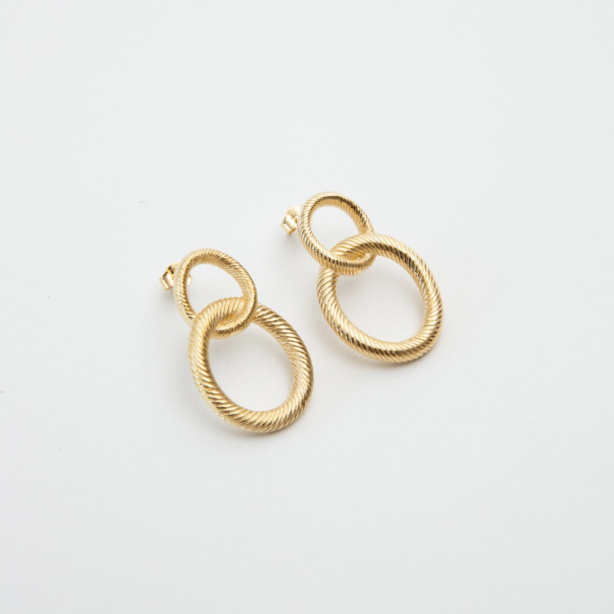 Boucles d'oreilles Monaco plaqué or