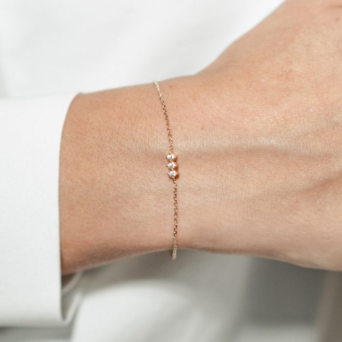Bracelet Cassiopée plaqué or