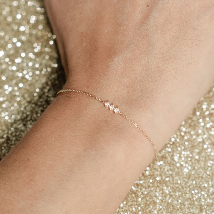 Bracelet Cassiopée plaqué or