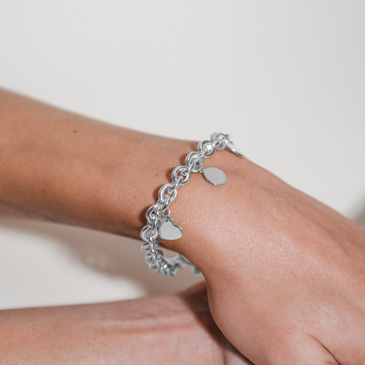 Bracelet Vendôme et mini breloques à composer argent