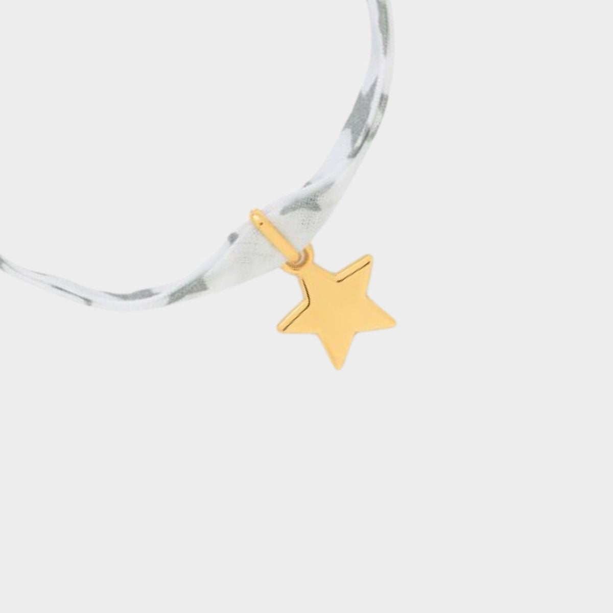 Bracelet 1 mini breloque sur lien liberty plaqué or