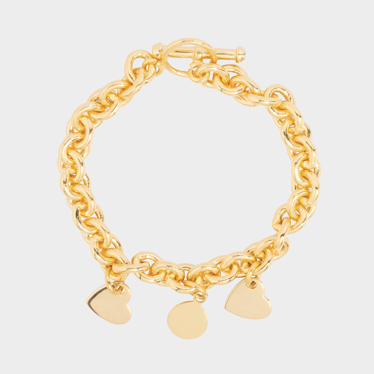 Bracelet Vendôme et mini breloques à composer plaqué or