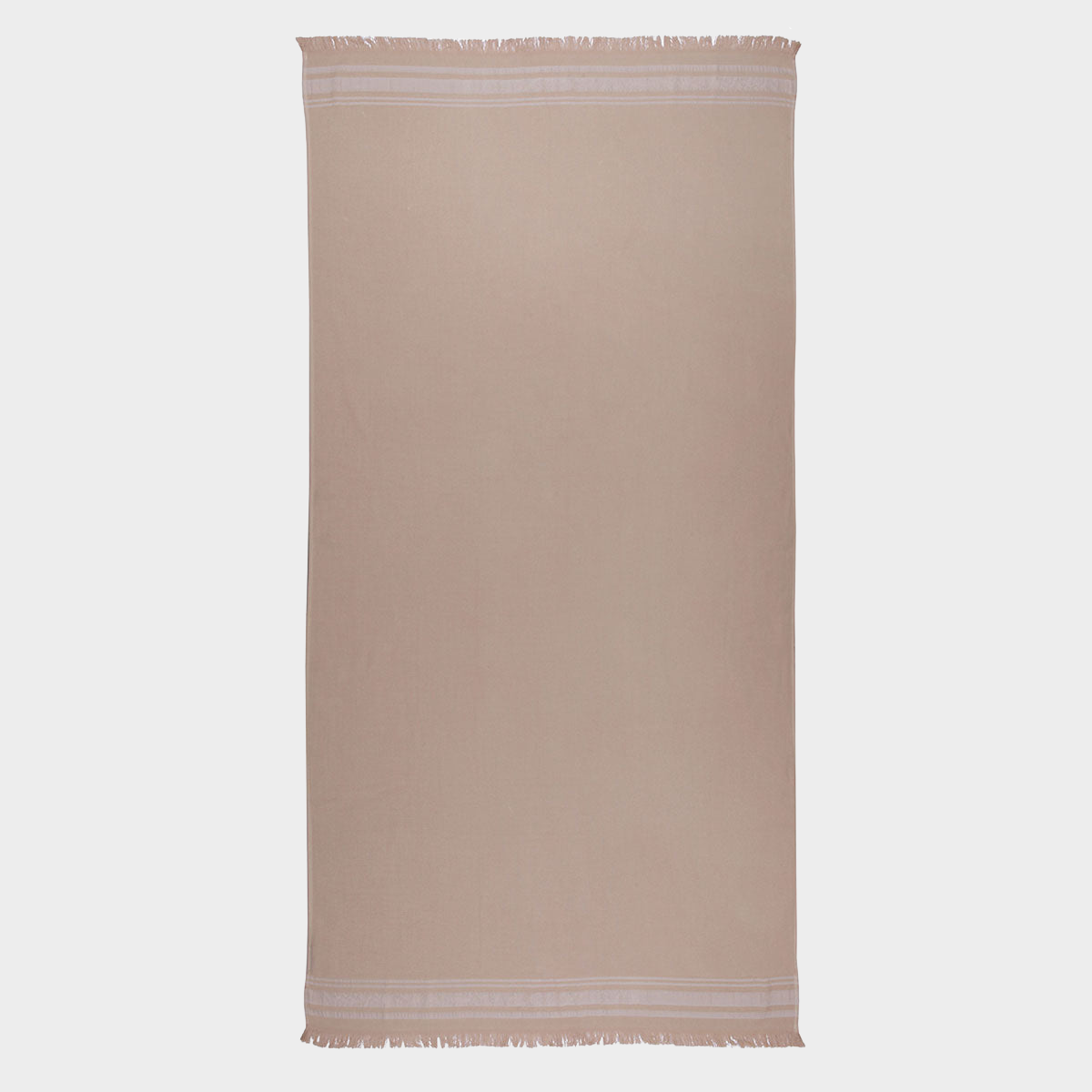 Fouta éponge sable et grège