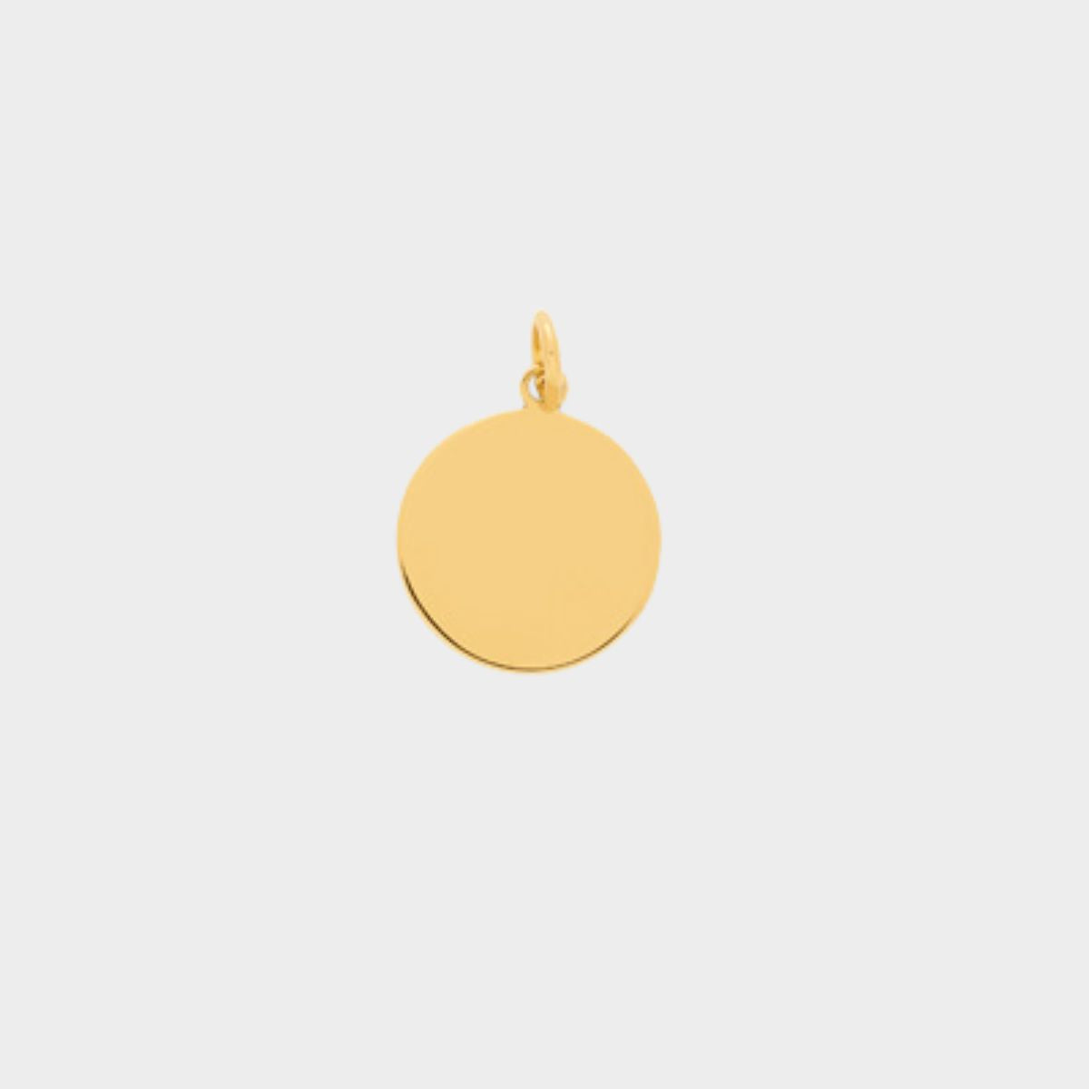 Petite médaille plate 1.7 cm plaqué or