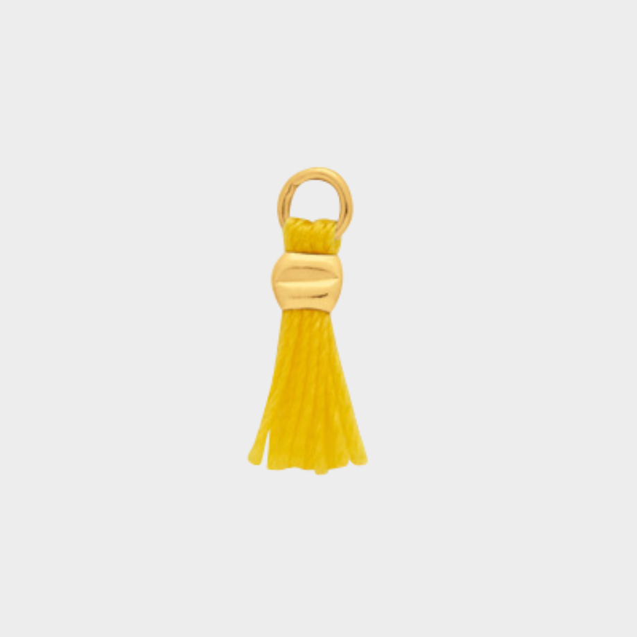 Mini pompon plaqué or Jaune