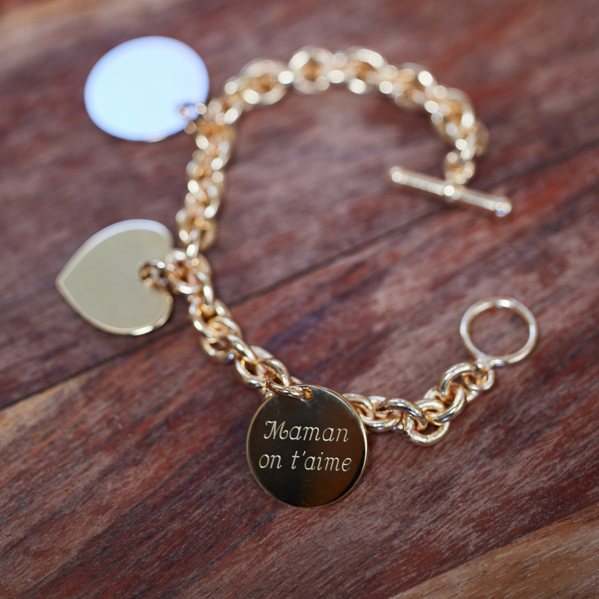 Bracelet Vendôme et breloques à composer plaqué or